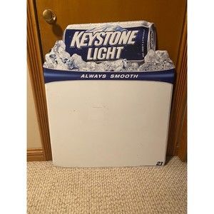 Keystone Light Sign Dry Erase Metal Tin RARE
